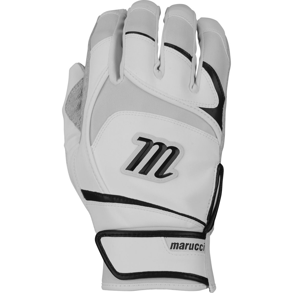 Marucci 2018 Signature Pittards Men's Batting Gloves | White/black