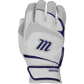 Marucci 2018 Signature Pittards Men's Batting Gloves | White/navy
