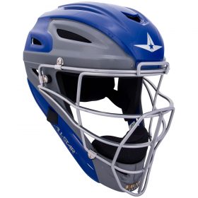 All-Star Mvp2500Gtt Two-Tone Adult Baseball Catcher's Helmet | Royal Blue/Graphite