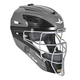 All-Star Mvp2510Tt Two-Tone Youth Baseball Catcher's Helmet | Graphite/Black