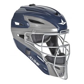 All-Star Mvp2510Tt Two-Tone Youth Baseball Catcher's Helmet | Navy/Graphite