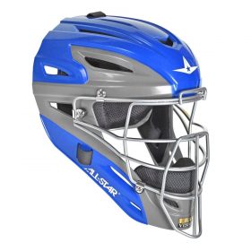 All-Star Mvp2510Tt Two-Tone Youth Baseball Catcher's Helmet | Royal Blue/Graphite