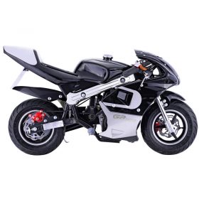 Go-Bowen 40cc 4-Stroke Gas Pocket Bike - Mini Motorcycle - Black