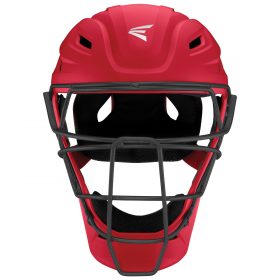 Easton Elite X Adult Catcher's Helmet | Size Large | Red/Silver