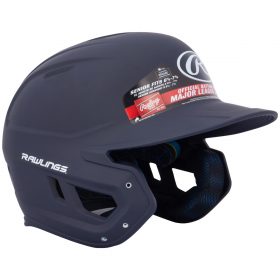 Rawlings Mach Matte Senior Batting Helmet | Navy