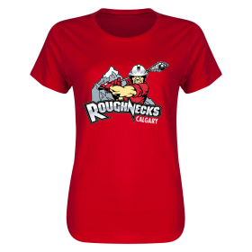 Calgary Roughnecks Women's 4.3 oz. T-Shirt-red-l