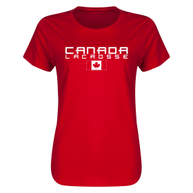 Canada Lacrosse Women's T-Shirt World Games-red-2xl