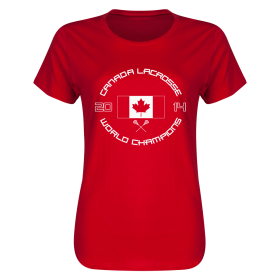 Canada World Championship Women's 4.3 oz. T-Shirt-red-m