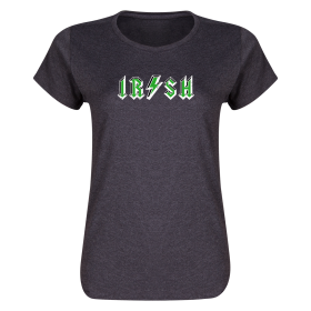 Irish Rock Lacrosse Women's T-Shirt-dk grey-2xl