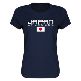 Japan Lacrosse Women's T-Shirt World Games-navy-2xl