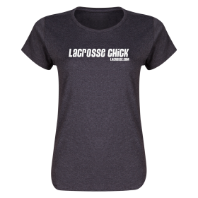 Lacrosse Chick Women's T-Shirt-dk grey-l