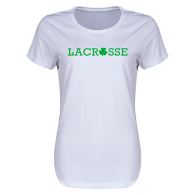 Lacrosse Shamrock Women's T-Shirt-white-l