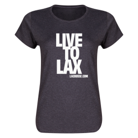 Live to Lax Women's T-Shirt-dk grey-2xl