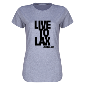 Live to Lax Women's T-Shirt-grey-2xl