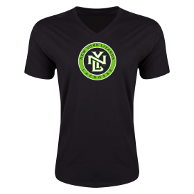 New York Lizards Logo V-Neck T-Shirt-black-l