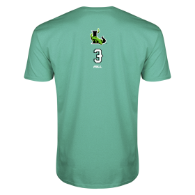 New York Lizards Rob Pannell 3 Supersoft T-Shirt-heather green-l