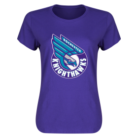 Rochester Knighthawks Women's 4.3 oz. T-Shirt-purple-m