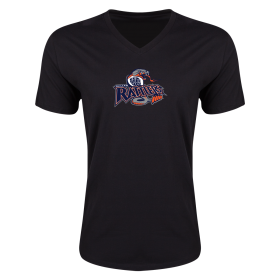 Rochester Rattlers Logo V-Neck T-Shirt-black-2xl