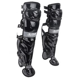 All-Star System 7 Axis Youth Baseball Catcher's Leg Guards | Black
