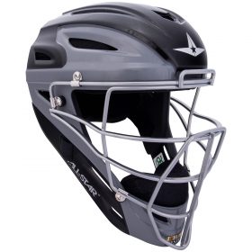 All-Star Mvp2500Gtt Two-Tone Adult Baseball Catcher's Helmet | Black/Graphite