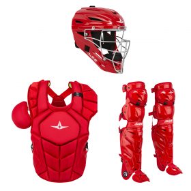 All-Star System 7 Axis Pro Adult Catcher's Kit - 2020 Model | Red