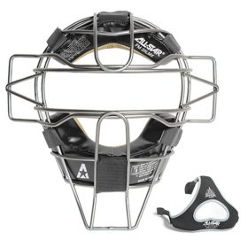 All-Star Traditional Titanium Catcher's Mask W/leather Pads | Black