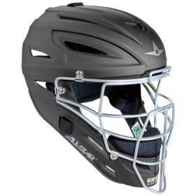 Kid's All-Star Mvp2510M Matte Youth Catcher's Helmet | Matte Black