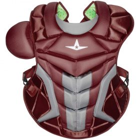 All-Star System7 Axis Adult Chest Protector | Maroon/Gray