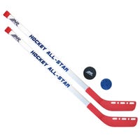 A&R Mini Sticks with Plastic Ball & Puck in Red