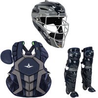 All-Star All Star System 7 Axis Pro Adult Catcher's Kit - 2020 Model in Navy/Graphite