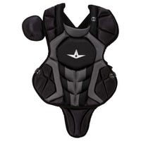 All-Star All Star System 7 Pro Axis NOCSAE Certified Intermediate Catcher's Chest Protector in Black