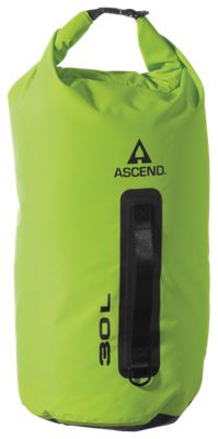 Ascend Heavy-Duty Round-Bottom Dry Bag - Lime Green - 30 Liters