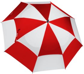 Bag Boy 62" Wind Vent Golf Umbrella in Red/White