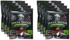 Bass Pro Shops Uncle Buck's Jalapeno Beef Jerky - 8 Pack