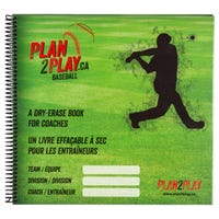 Blue Sports Plan2Play Baseball Coaching Booklet in Green
