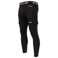 CCM Pro Compression Junior Jock Pants w/Cup in Black Size Small
