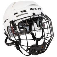CCM Tacks 910 Hockey Helmet Combo in White