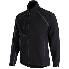 FootJoy Men's Hydrotour Golf Rain Jacket in Black, Size S