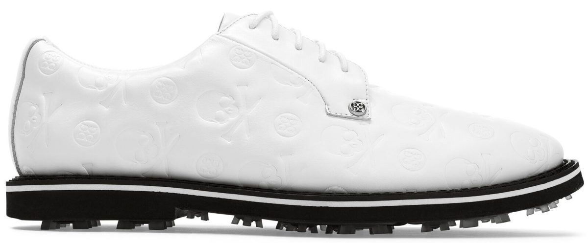 G/FORE Men's Embossed Gallivanter Golf Shoes in White, Size 15
