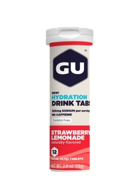 GU Sports | Electolyte Drink Tablets - 8 Box Strawberry Lemonade, 8 Tube Box