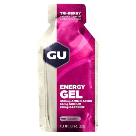 GU Sports | Energy Gel - 24 CT. Box Tri-Berry, 20Mg Caffeine