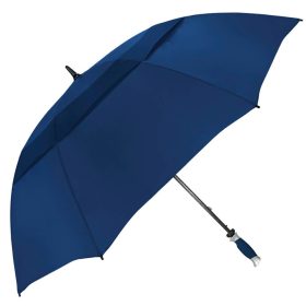 J&M Golf Strombergbrand Typhoon Tamer Vented Golf Umbrella in Navy