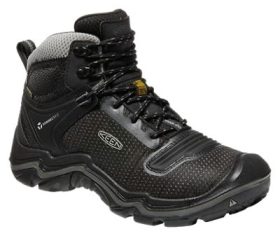 KEEN Durand EVO Waterproof Hiking Boots for Men - Black/Magnet - 10.5M