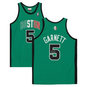 Kevin Garnett Boston Celtics Autographed Green Mitchell & Ness Authentic Jersey