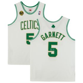 Kevin Garnett White Boston Celtics Autographed Mitchell & Ness 2008-09 Authentic Jersey