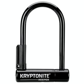 Kryptonite | Keeper U-Lock 3.25 x 6", Keyed | Black | Includes bracket