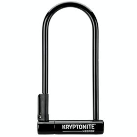Kryptonite | Keeper U-Lock 4 x 10", Keyed | Black | Includes bracket