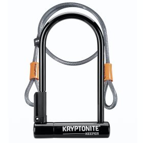 Kryptonite | Keeper U-Lock 4 x 8", Keyed, Includes 4' cable and bracket