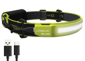 LITEBAND Pro 1000 Wide-Beam LED Headlamp - Hi-Vis Yellow