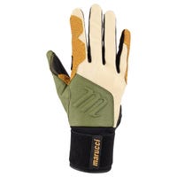 Marucci Blacksmith Men's Batting Gloves - 2022 Model in Green/Tan Size Large